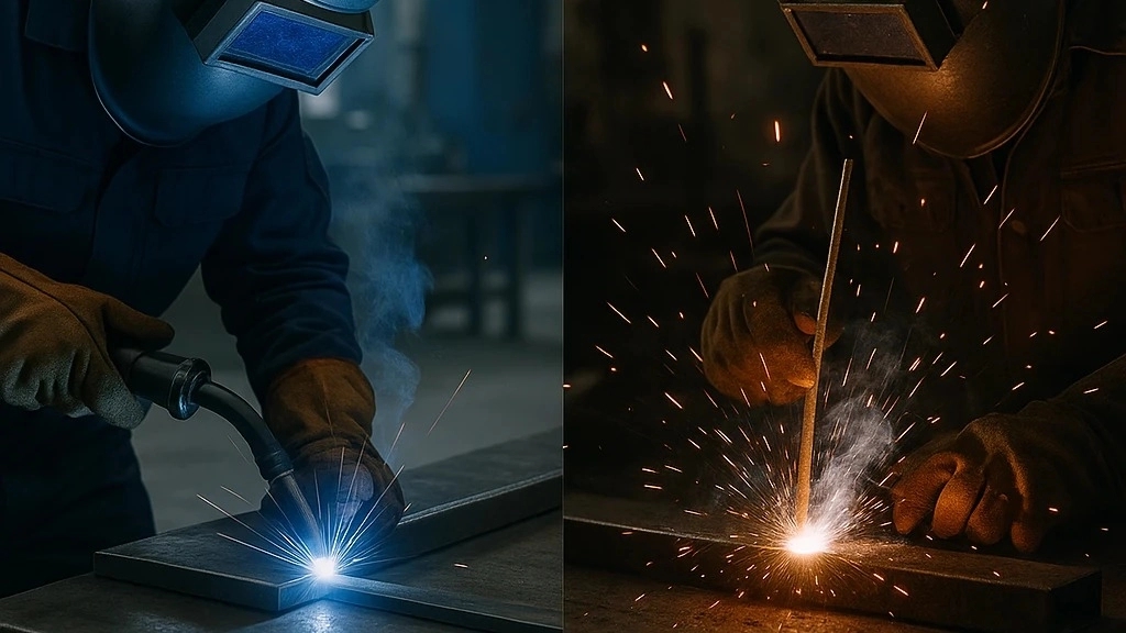 فرق جوشکاری CO2 با الکترود