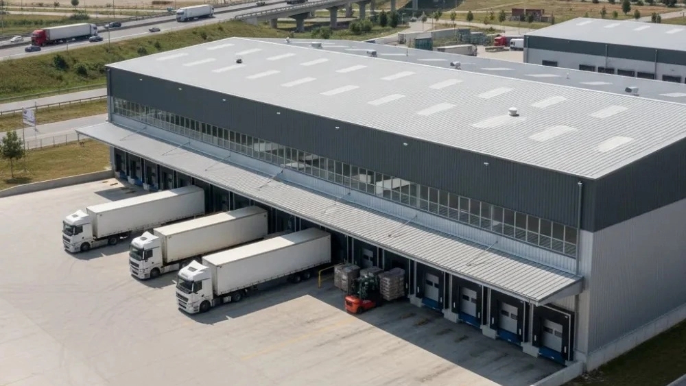 Design and construction of sheds with large openings for production units Design and construction of sheds with large openings for production units